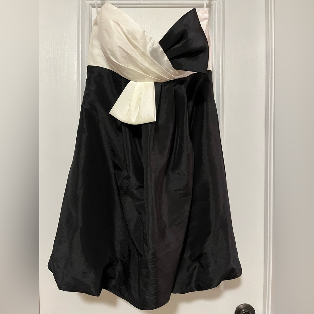 NWT Vintage Cire A Division of Landa Women’s Size 12 Black White Strapless Dress